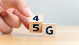 A hand changing 4G to 5G