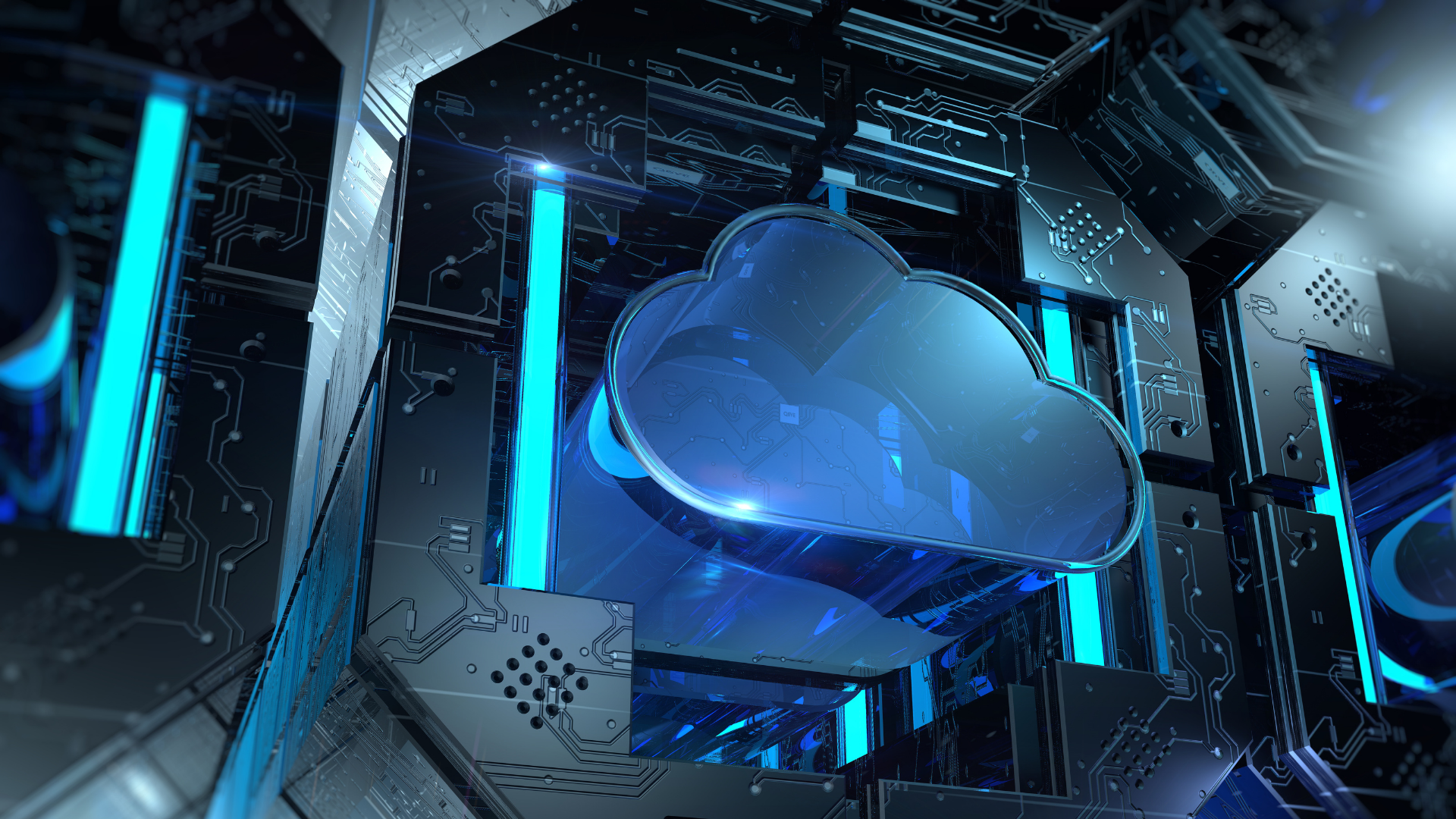 Cloud technology digital concept