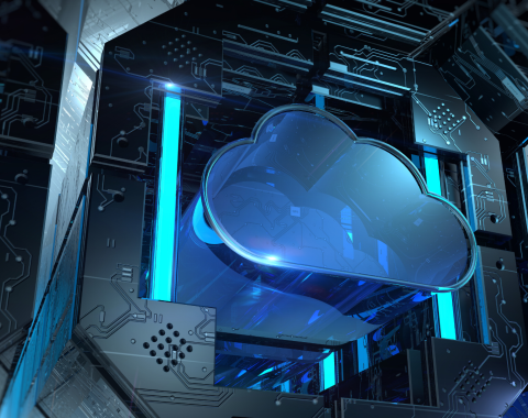 Cloud technology digital concept