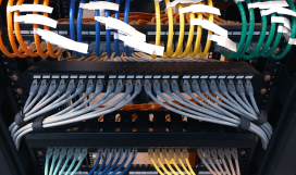 Ethernet cables connected to router