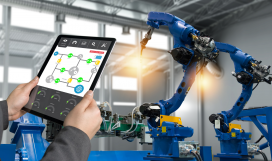 Remote access control of industrial arm in smart factory using tablet