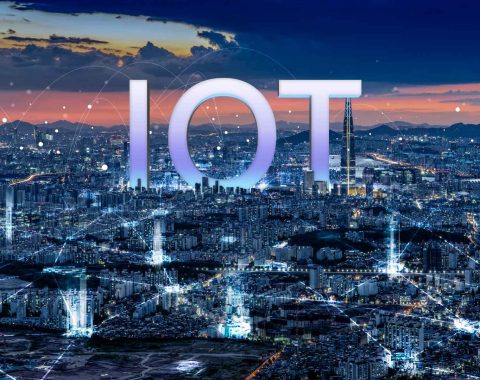 A smart city connected by internet of things devices